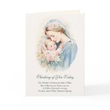 Virgin Mary Jesus tänker på er Prayer