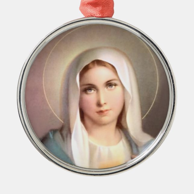 VIRGIN MARY JULGRANSPRYDNAD METALL (Framsidan)