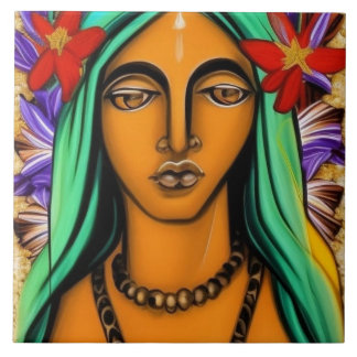 Virgin Mary Kakelplatta