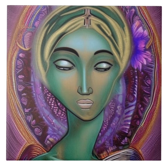 Virgin Mary  Kakelplatta (Framsidan)