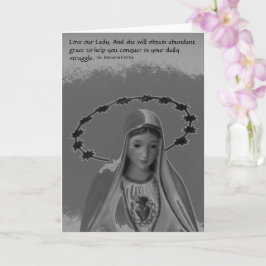 Virgin Mary, Kärlek vår Dam-citat Kort