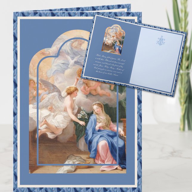 Virgin Mary, katolsk Annunciation, med Angel Kort (Skapare uppladdad)