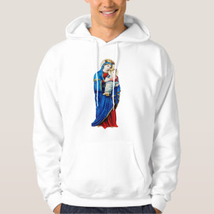 Virgin Mary med Baby Jesus Hoodie