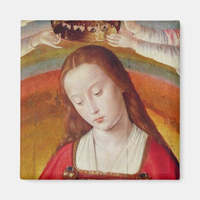 Virgin Mary med hennes Krona Magnet (Framsidan)