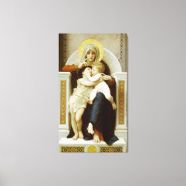 Virgin Mary med Jesus och St John Baptist Canvastryck