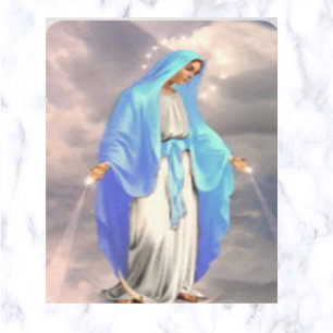Virgin Mary Memorare Prayer Card Visitkort