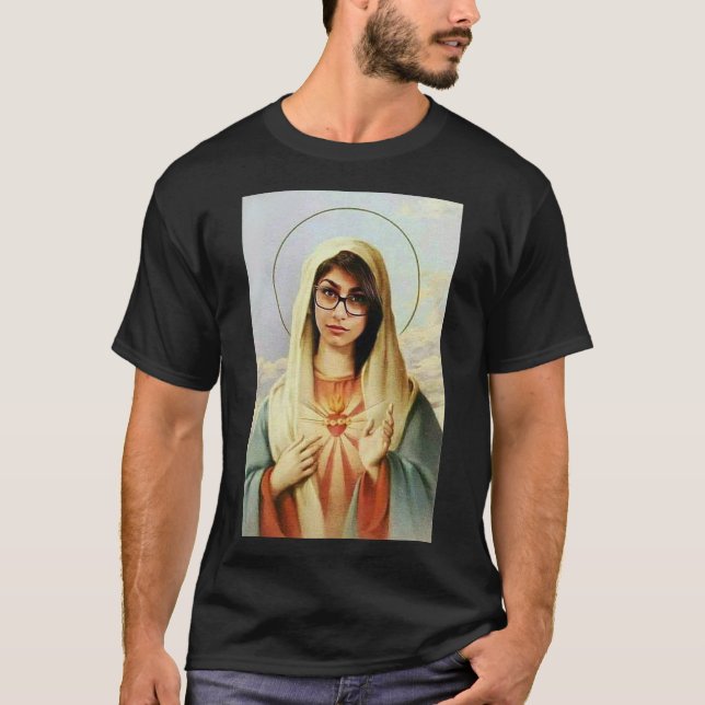 Virgin mary mia khalifa Classic T-Shirt (Framsida)