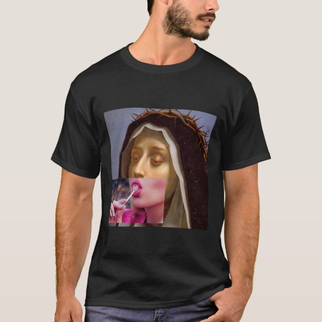 Virgin Mary mood Pulp2562png2562 T Shirt (Framsida)