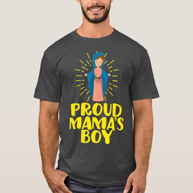 Virgin Mary Mors dag Catholic Mamas T Shirt (Framsida)