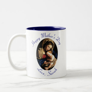 Virgin Mary Mors dag Prayer Två-Tonad Mugg