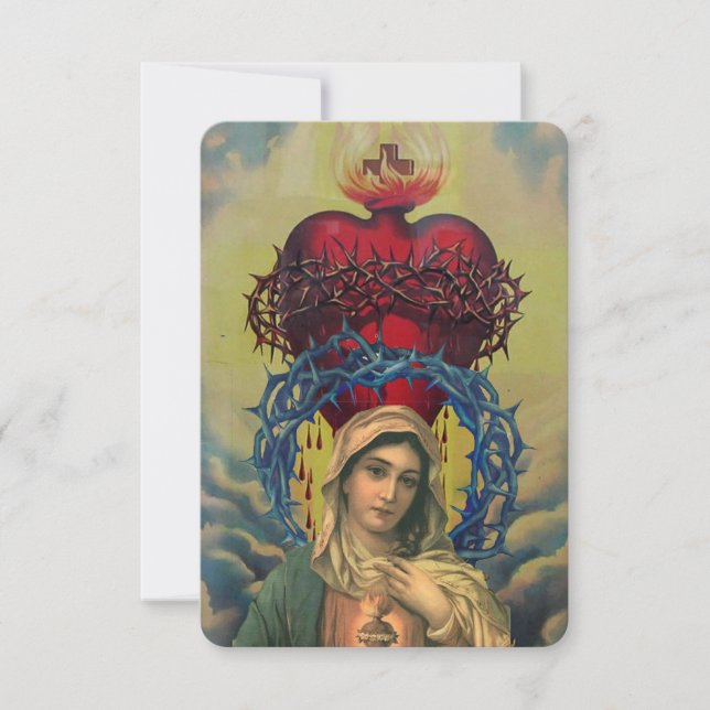 Virgin Mary, Mother of Jesus card Tack Kort (Framsida)