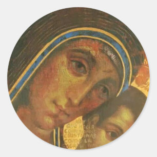 Virgin Mary Neocatechumenal Way Runt Klistermärke
