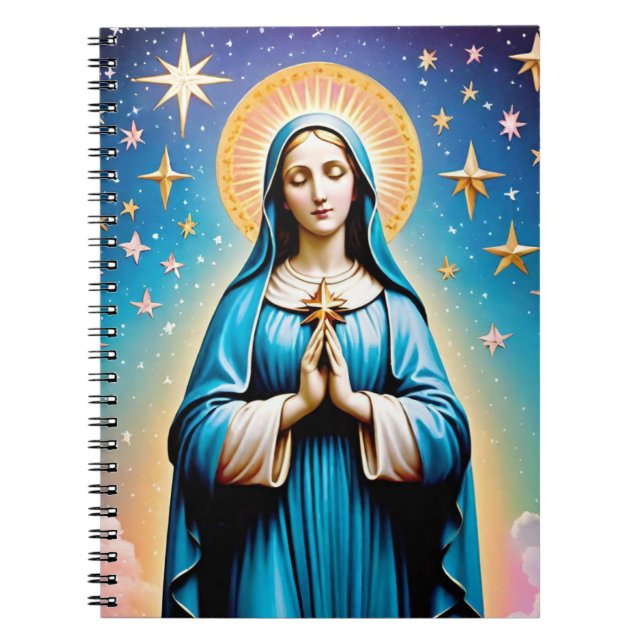 Virgin Mary Notebook Anteckningsbok (Framsidan)