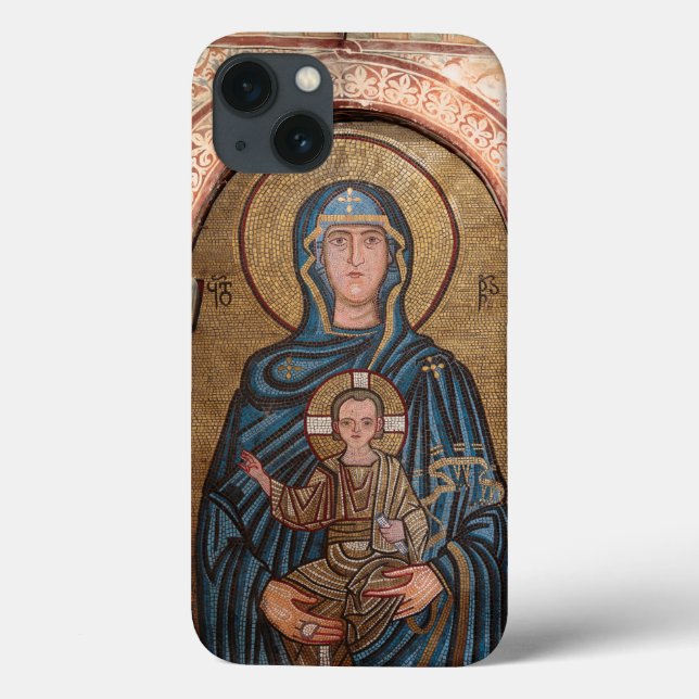 Virgin Mary och Jesus Mosaic (Baksida)