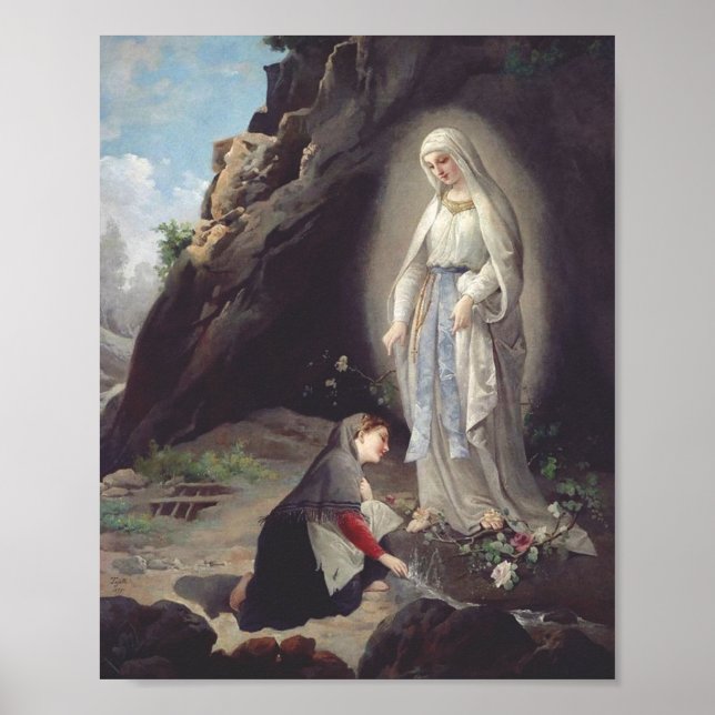 Virgin Mary of Lourdes Poster (Framsidan)