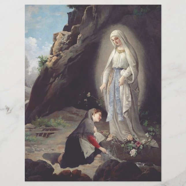 Virgin Mary of Lourdes Reklamblad (Framsidan)