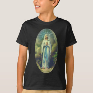 Virgin Mary of Lourdes vår kristna gåva från Dam f T Shirt
