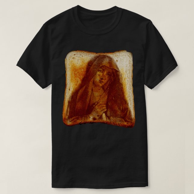 Virgin Mary on Toast T Shirt (Design framsida)