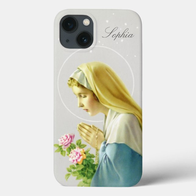 Virgin Mary Prayer Case-Mate iPhone Case (Baksida)