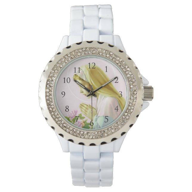 Virgin Mary Prayer Watch_With Numbers Armbandsur (Framsida)
