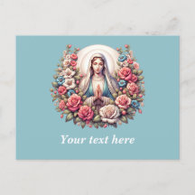 Virgin Mary Praying med Ro