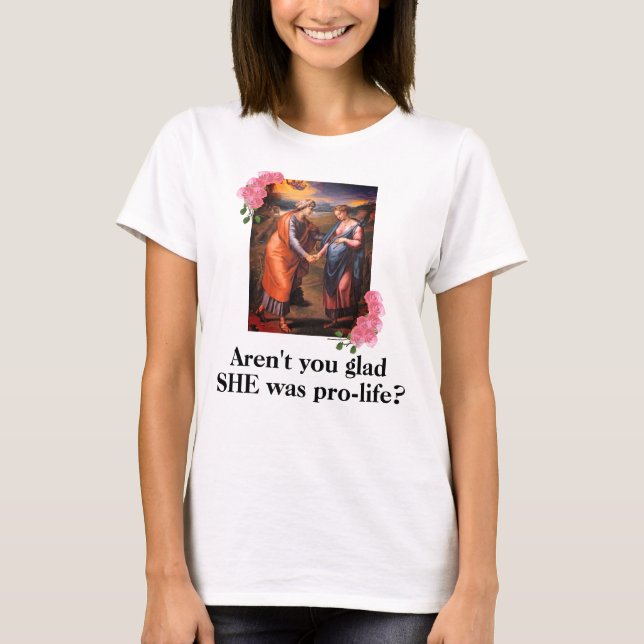Virgin Mary Pro-Life T Shirt (Framsida)