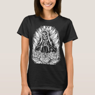 Virgin Mary Skeleton American Traditional Tattoo O T Shirt