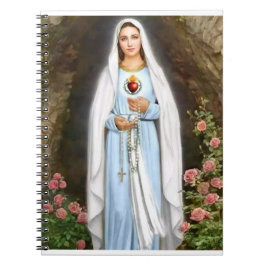 Virgin Mary som ber om anteckningsbok
