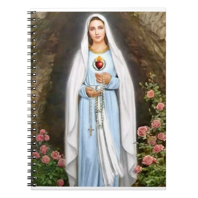 Virgin Mary som ber om anteckningsbok (Framsidan)