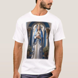 Virgin Mary som håller Baby Jesus T Shirt