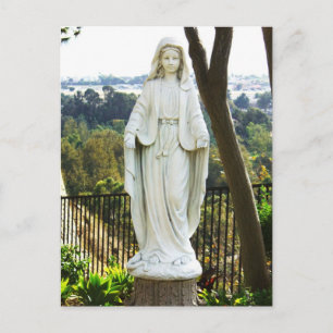 Virgin Mary Statue Vykort