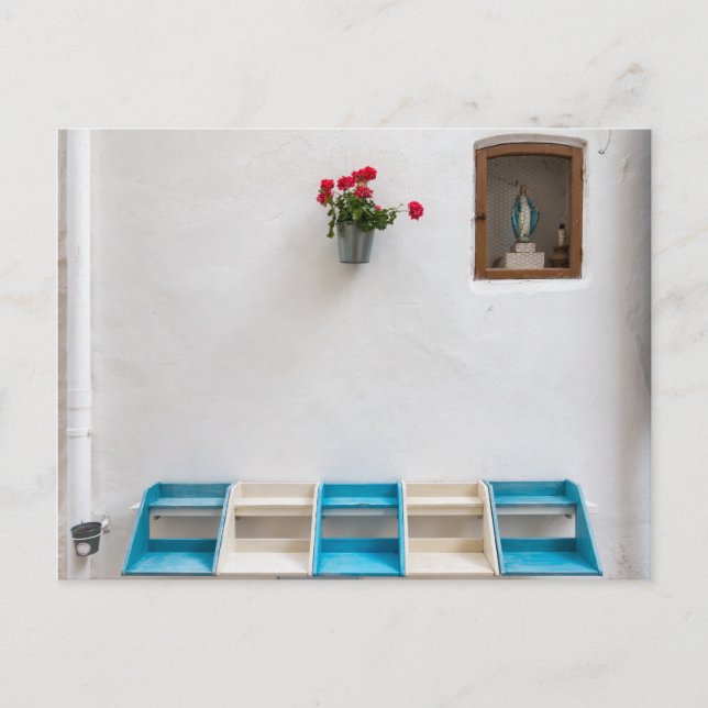 Virgin Mary street altar shrine-vykort Vykort (Framsida)