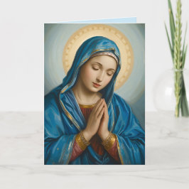 VIrgin Mary Sympathy Folded Greeting Card Kort