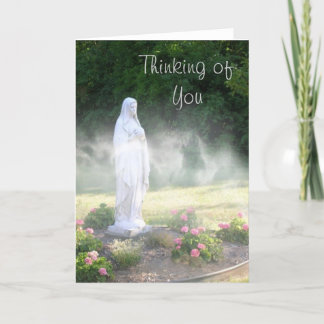 Virgin Mary tänker på dig" Tack Kort