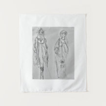 Virgin Mary tapestry wall konst