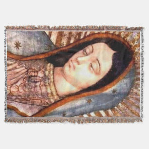 Virgin Mary Vår Dam i Guadalupe Blanket Mysfilt