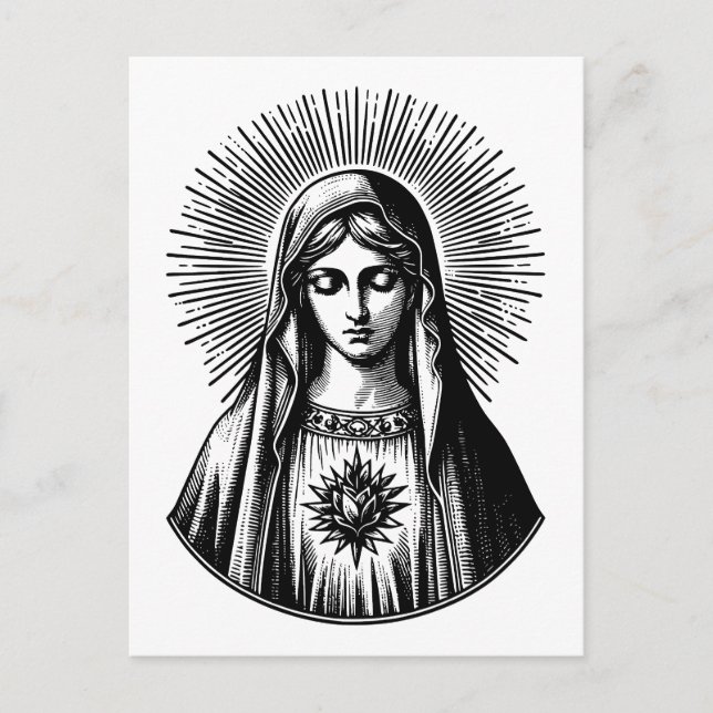 Virgin Mary Vykort (Framsida)