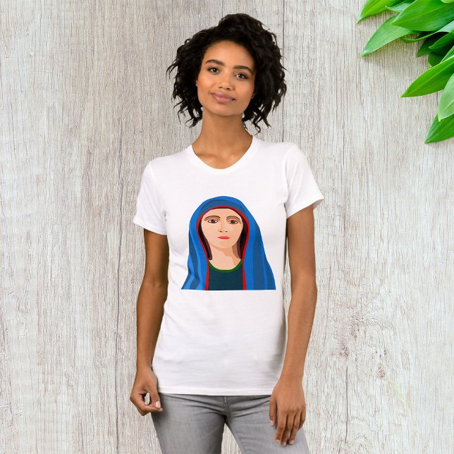 Virgin Mary Womens T-Shirt (Skapare uppladdad)