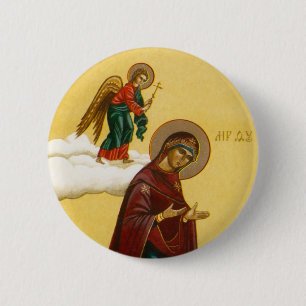 Virgin Marys ryska ikon Knapp