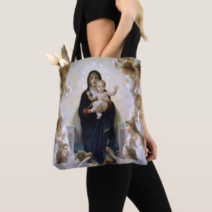 Virgin med Änglar av William Bouguereau Tygkasse