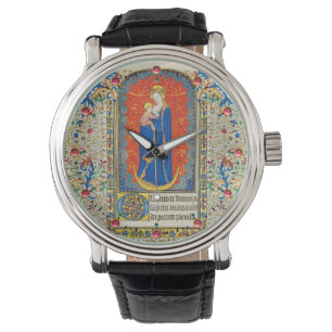 VIRGIN MED BARN OCH ÄNGLAR Blommigt Vrister Armbandsur
