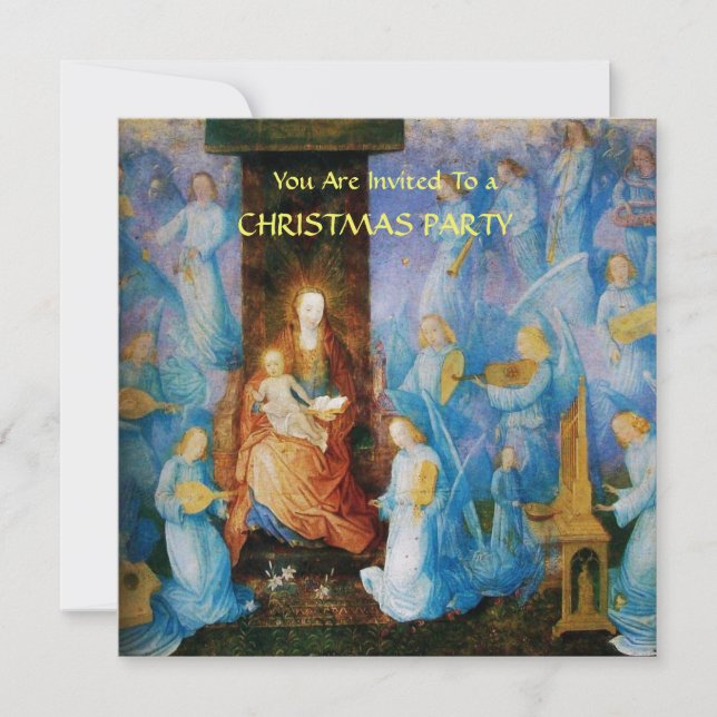 VIRGIN MED BARN - ORO PÅ ÄNGLAR Ice Metallic Inbjudningar (Framsida)