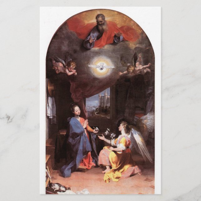 VIRGIN OCH ANSLUTNINGSANGEL,Vit Brevpapper (Framsida)