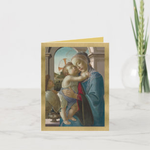 Virgin och barn med en gel - Botticelli Holida Kort