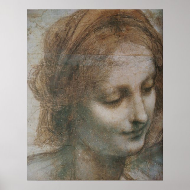 Virgin och barn med St Anne och St John Poster (Framsidan)