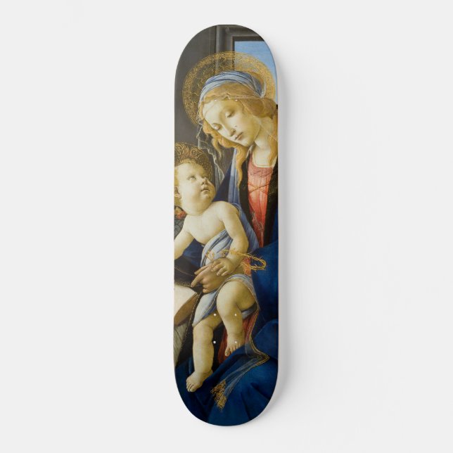 Virgin och barn mini skateboard bräda 18,5 cm (Framsida)