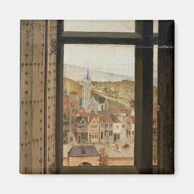 Virgin och Child before a Firescreen, c.1440 2 Magnet (Framsidan)