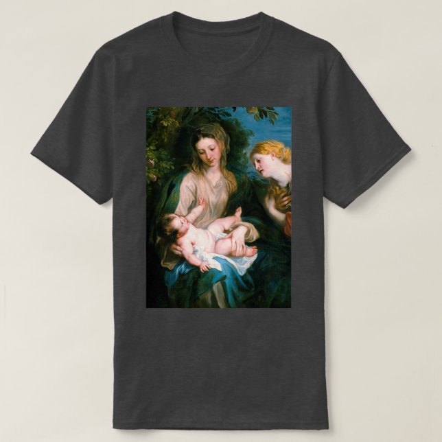 Virgin och Child God jul T Shirt (Design framsida)