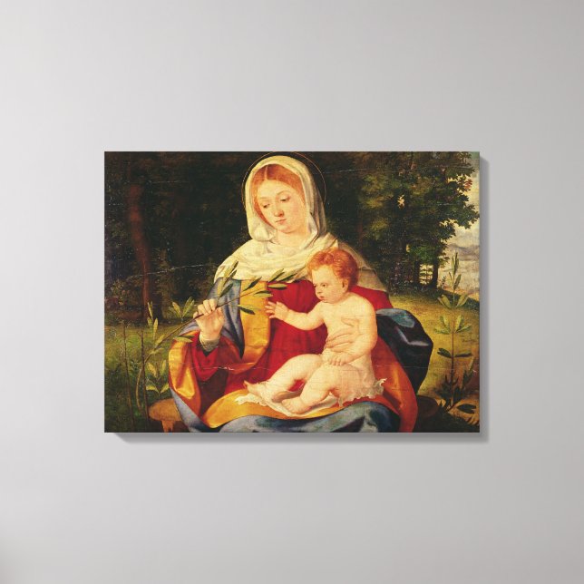 Virgin och Child med en bild av Olive (Framsida)