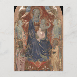 Virgin och Child med Saint John av Rossello Vykort